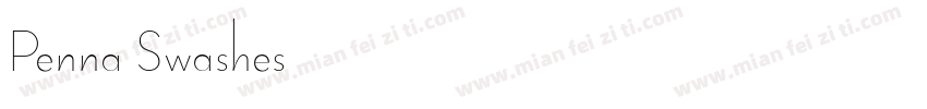 Penna Swashes字体转换